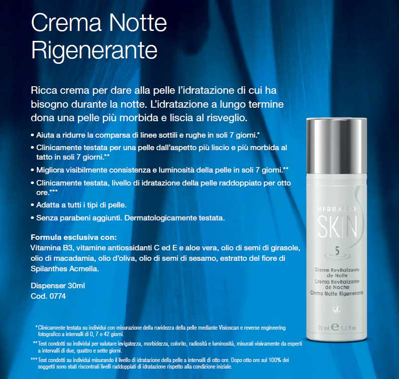 Crema notte rigenerante anti rughe